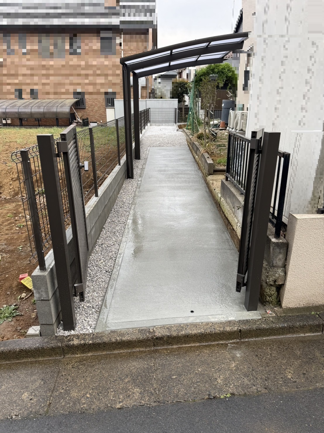 駐輪場の施工